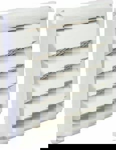 6 HOOD W/ FIXED LOUV WHIT